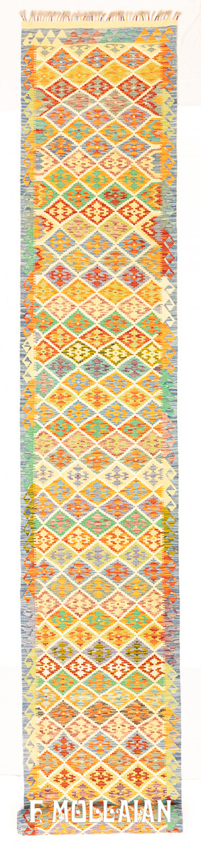 Tappeto Kilim per Corridoio Molto Lungo (595×86 cm)