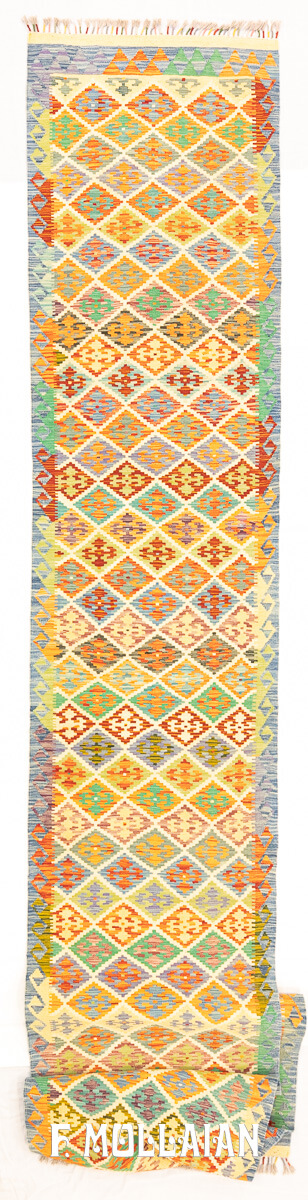 Tappeto Kilim per Corridoio Molto Lungo (595×86 cm)