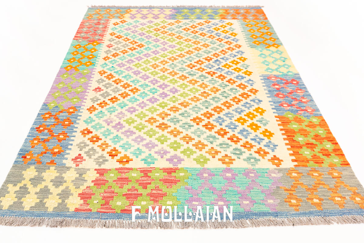 Kilim Rug Afghan Kaudani (176×126 cm)