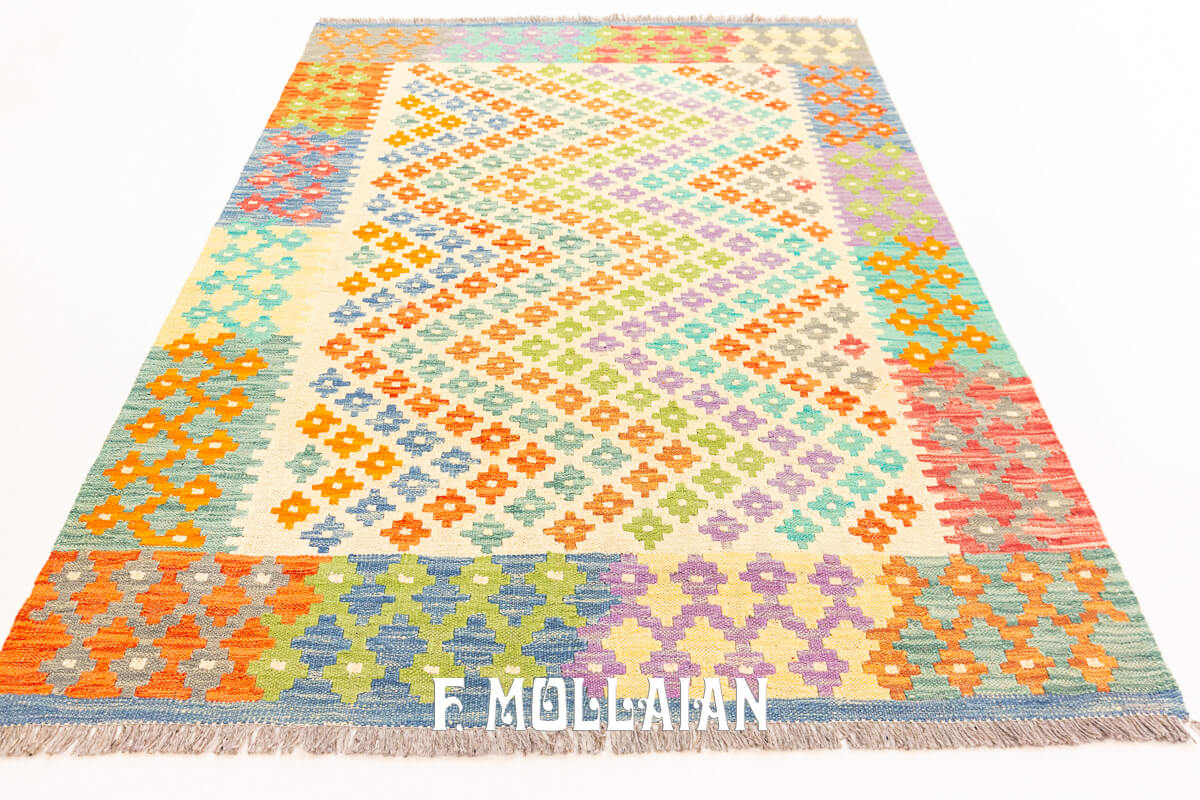Kilim Rug Afghan Kaudani (176×126 cm)