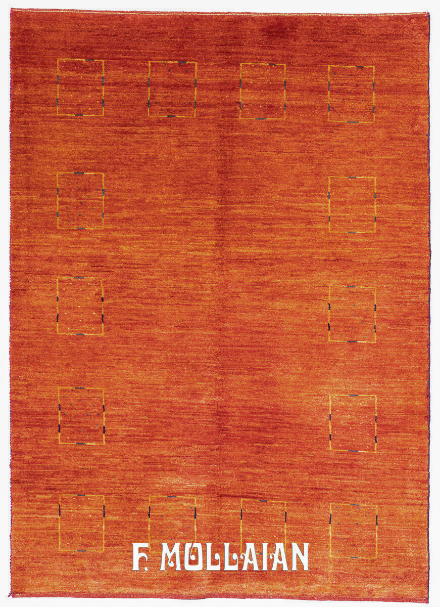 Tappeto Gabbeh Kashkuli Disegno Minimal (176×126 cm)