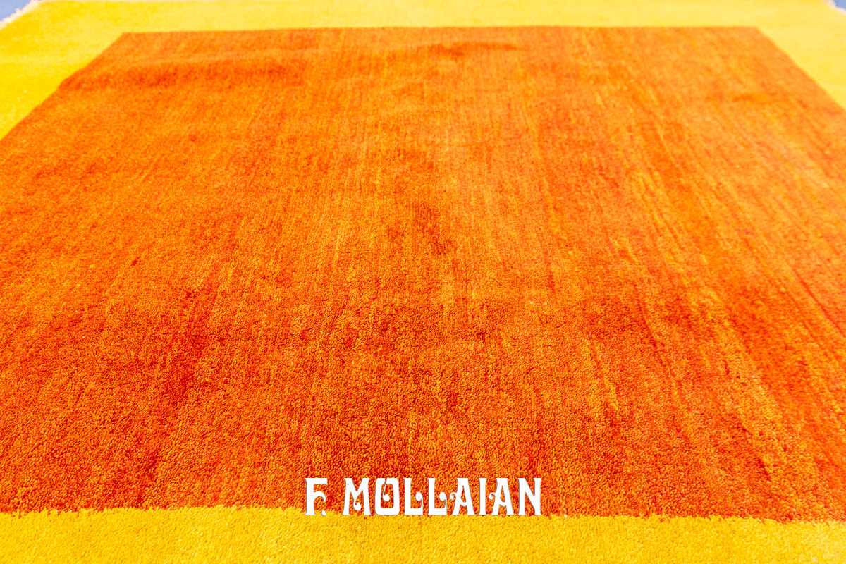 Tappeto Gabbeh Persiano Monocolore (201×195 cm)
