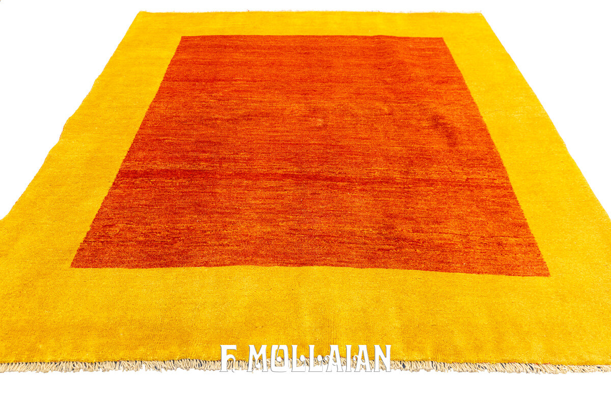 Tappeto Gabbeh Persiano Monocolore (201×195 cm)