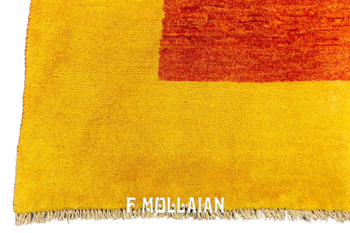 Tappeto Gabbeh Persiano Monocolore (201×195 cm)