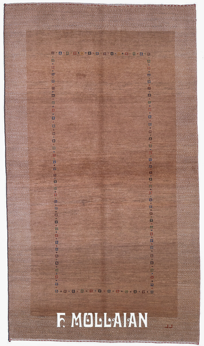 Gabbeh Royal Rug Beige Color (205×118 cm)
