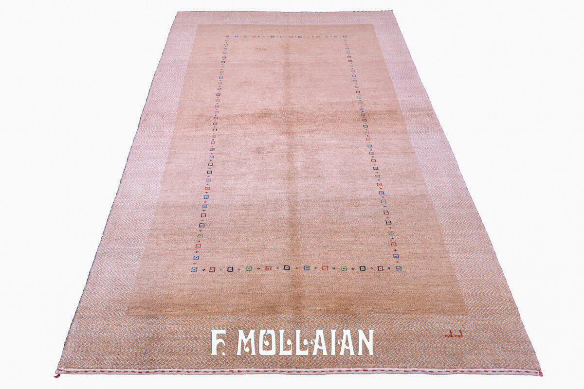 Gabbeh Royal Rug Beige Color (205×118 cm)