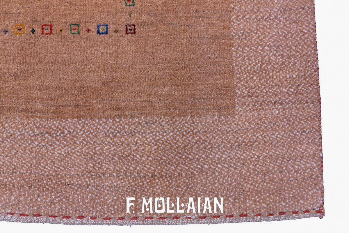Gabbeh Royal Rug Beige Color (205×118 cm)