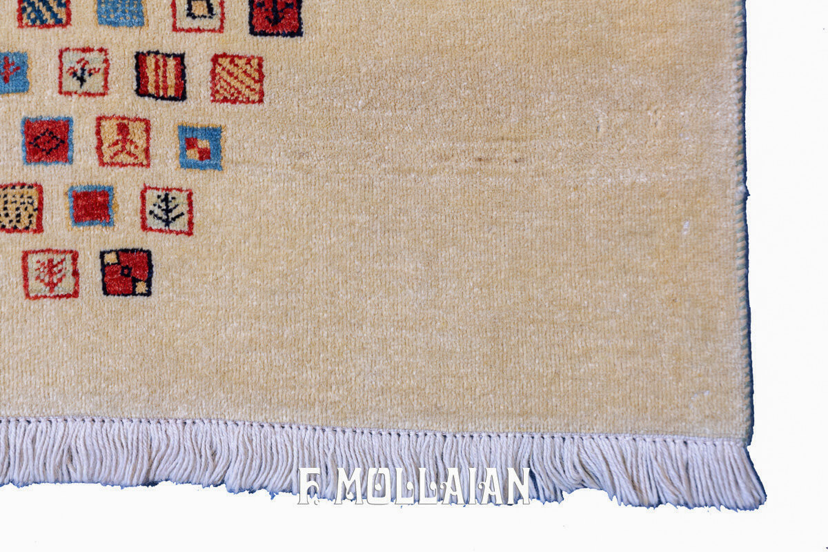 Gabbeh Royal Rug Minimalist Design (140×142 cm)