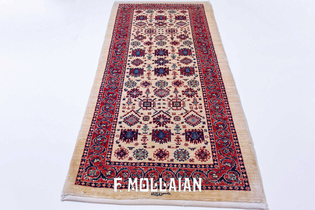 Kashkuli Sherkat Rug Color Beige (156×79 cm)