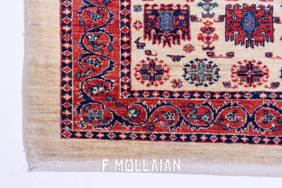 Kashkuli Sherkat Rug Color Beige (156×79 cm)