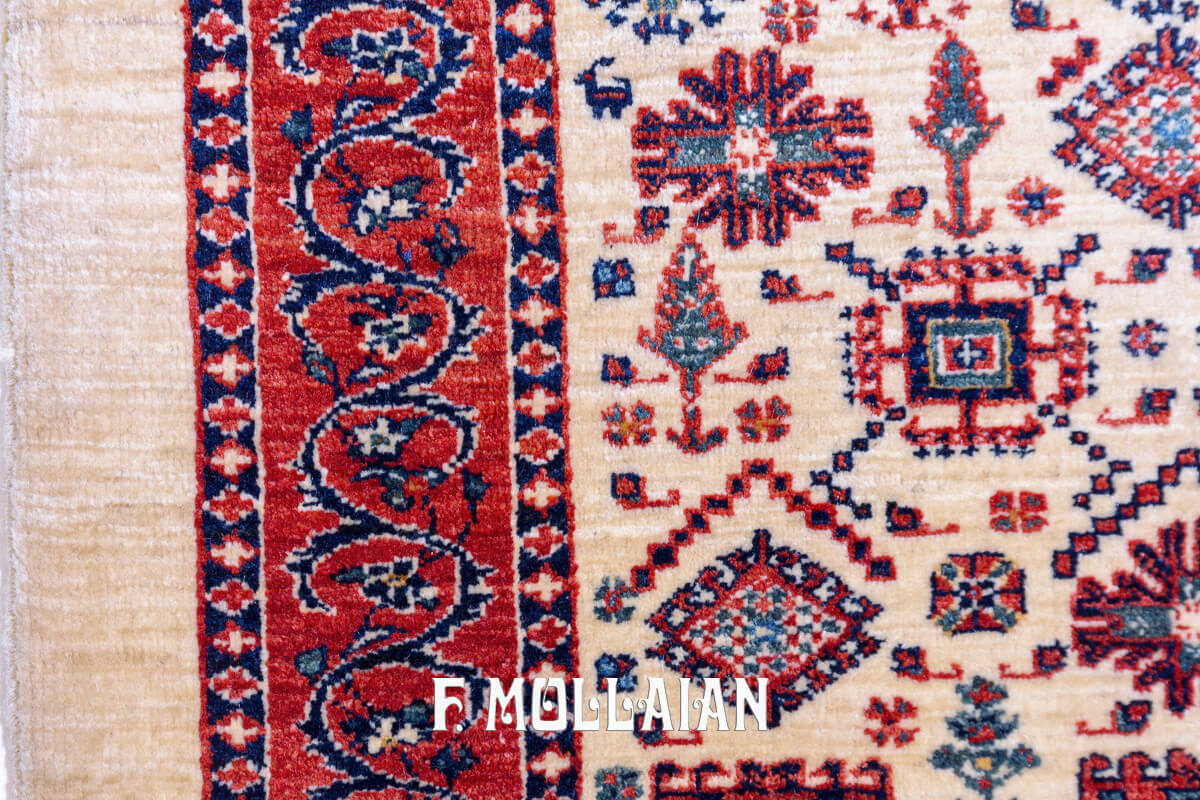 Kashkuli Sherkat Rug Color Beige (156×79 cm)