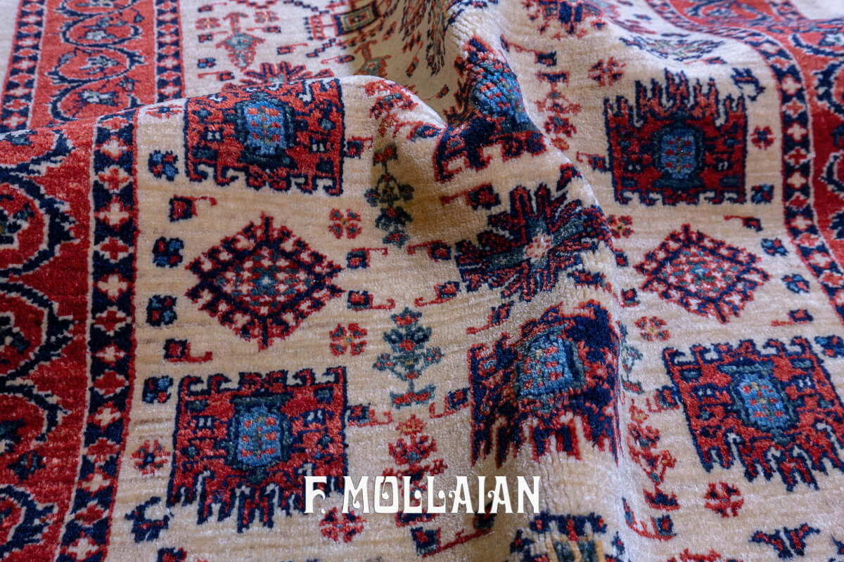 Kashkuli Sherkat Rug Color Beige (156×79 cm)