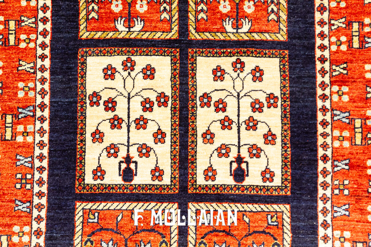 Kashkuli Sherkat Rug Deep Blue Field (300×92 cm)
