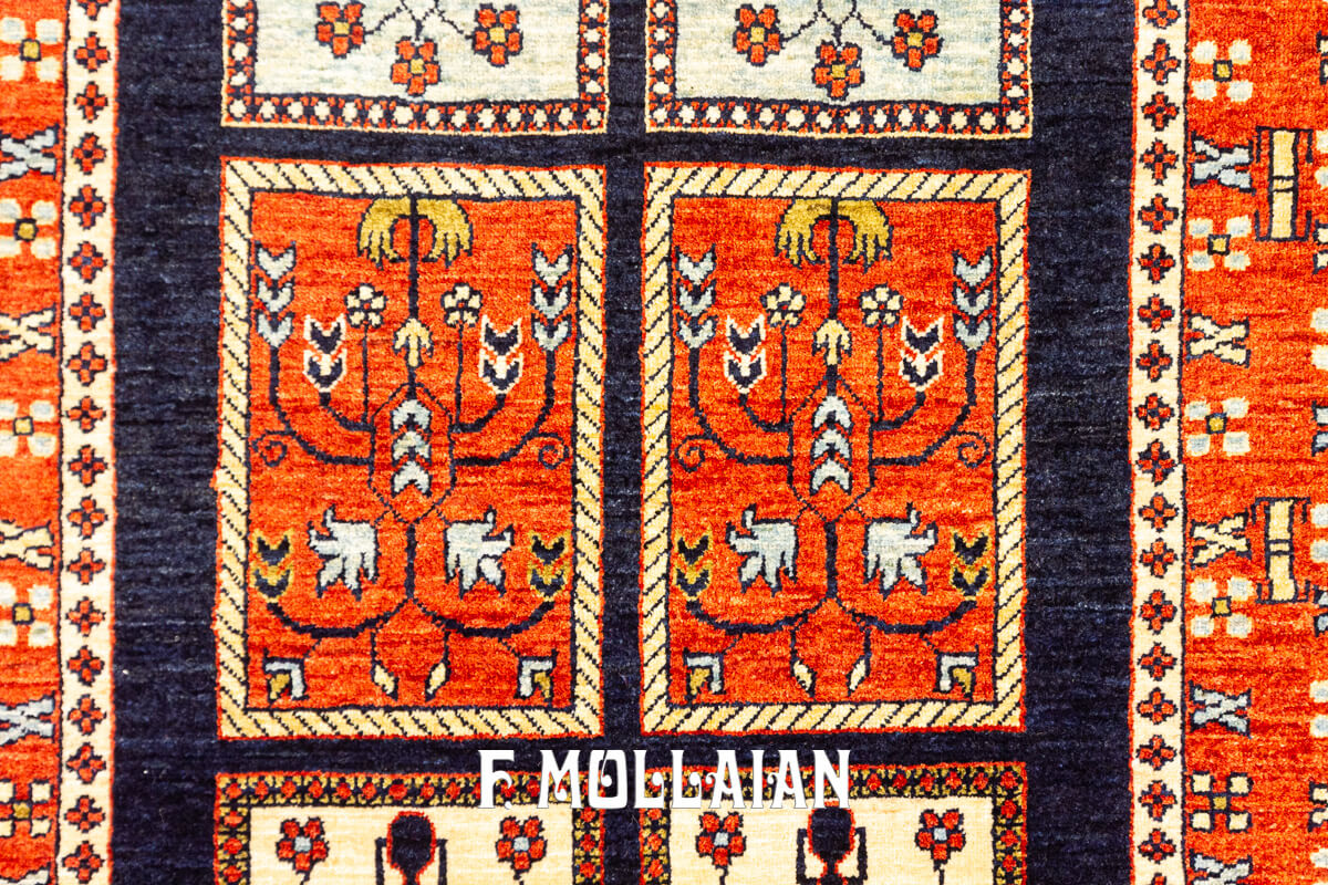 Kashkuli Sherkat Rug Deep Blue Field (300×92 cm)