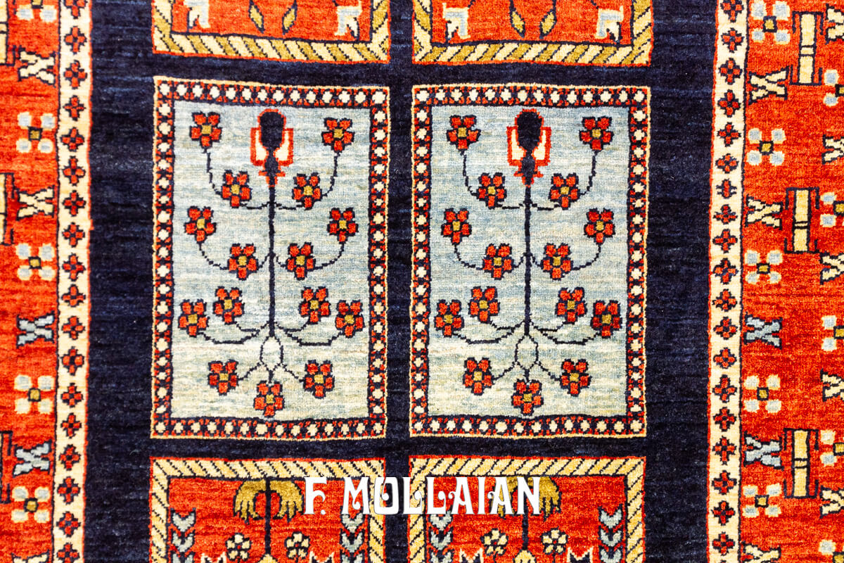 Kashkuli Sherkat Rug Deep Blue Field (300×92 cm)