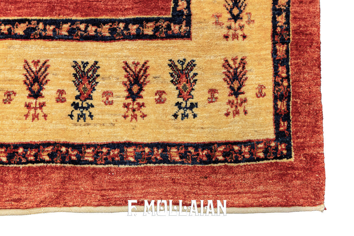 Kashkuli Sherkat Rug Saffron Yellow Borders (291×201 cm)