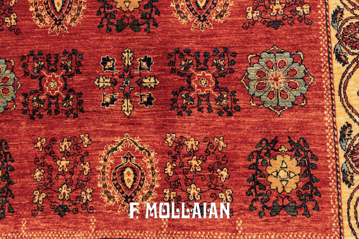 Kashkuli Sherkat Rug Saffron Yellow Borders (291×201 cm)