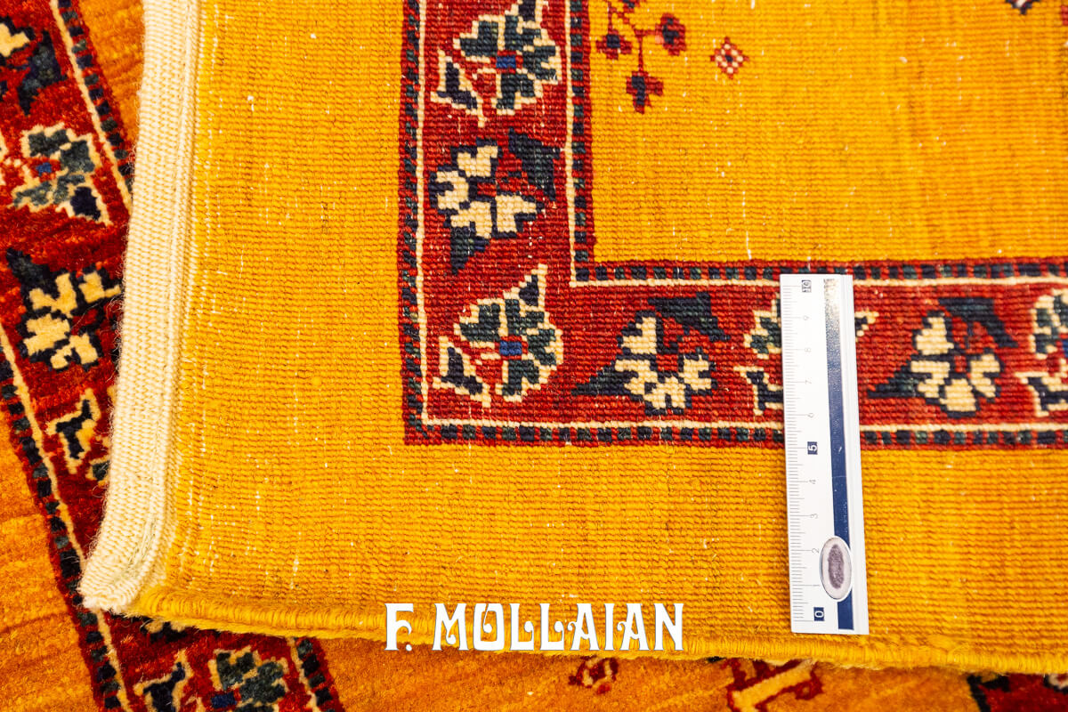 Kashkuli Sherkat Rug Signed Golden Color (292×85 cm)