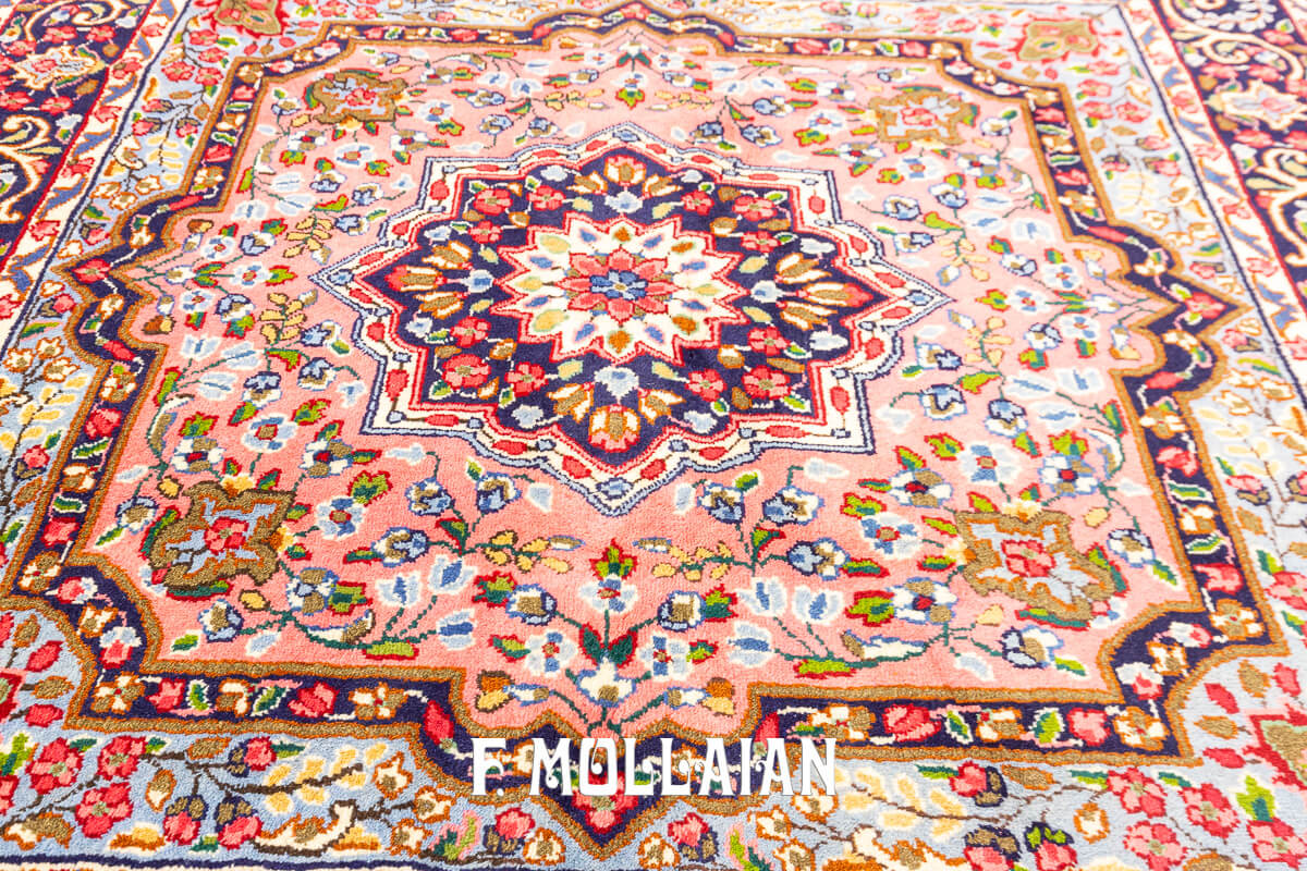Kirman Rug Pink Color (156x144 cm)