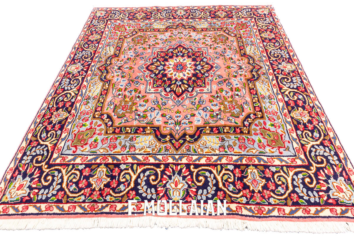 Kirman Rug Pink Color (156x144 cm)
