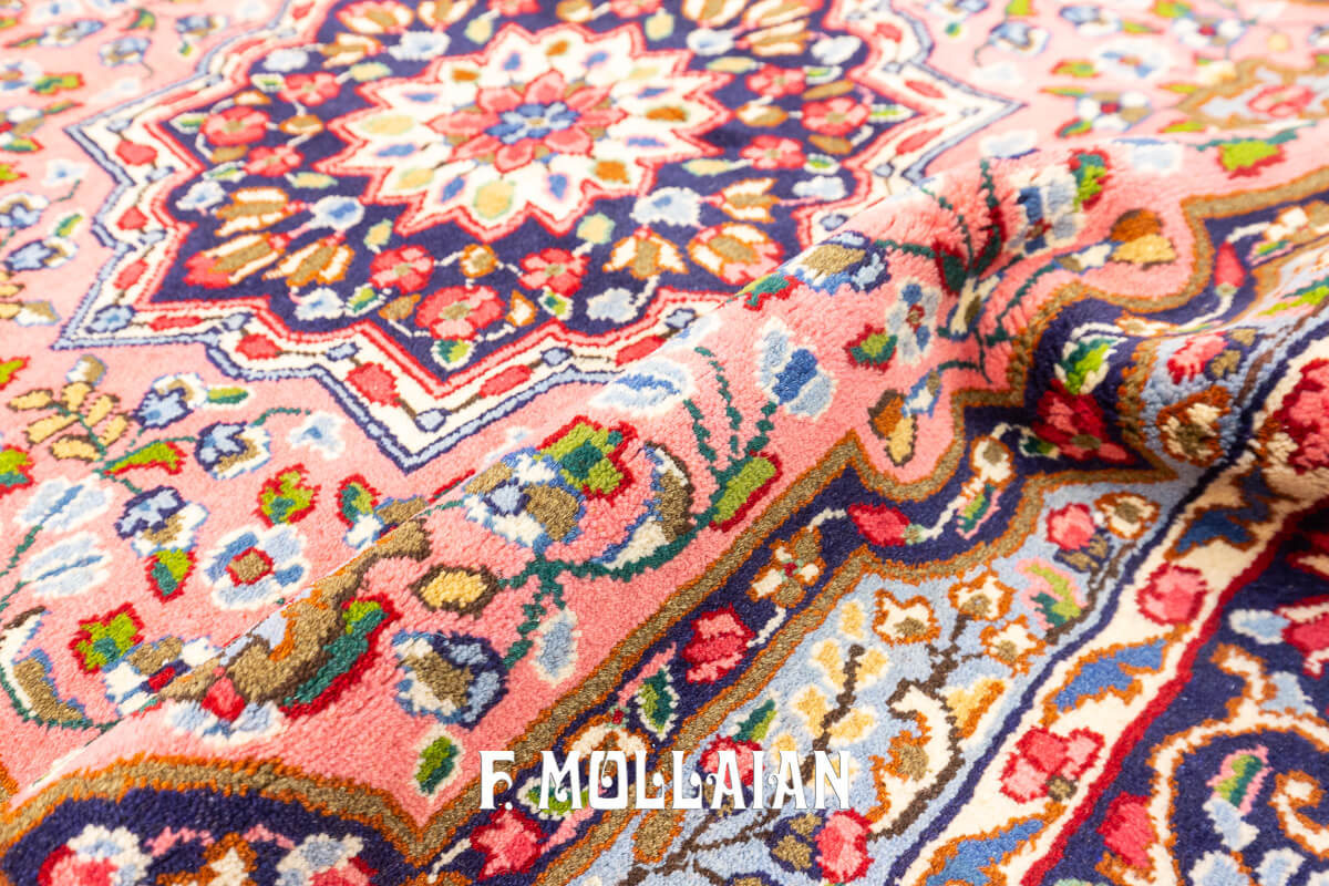 Kirman Rug Pink Color (156x144 cm)