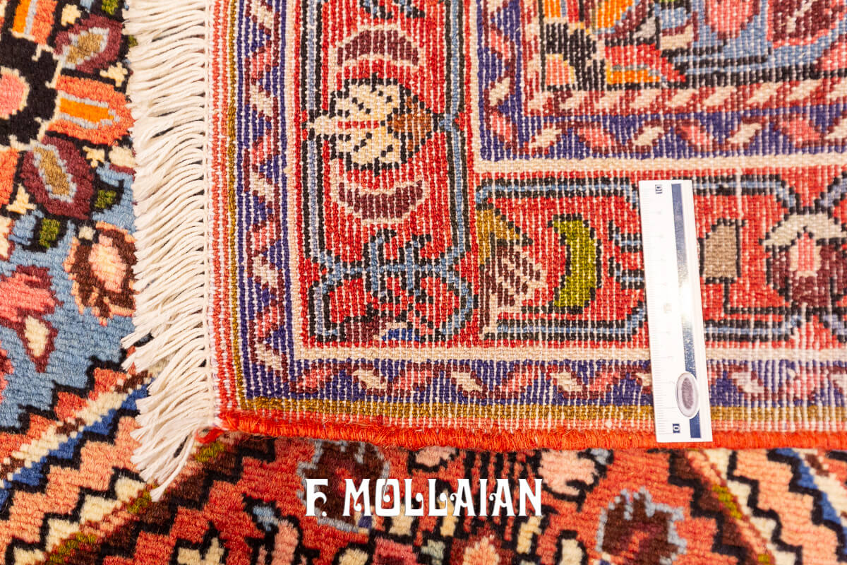 Tappeto Corridoio Rudbar Arancio & Blu (294×77 cm)