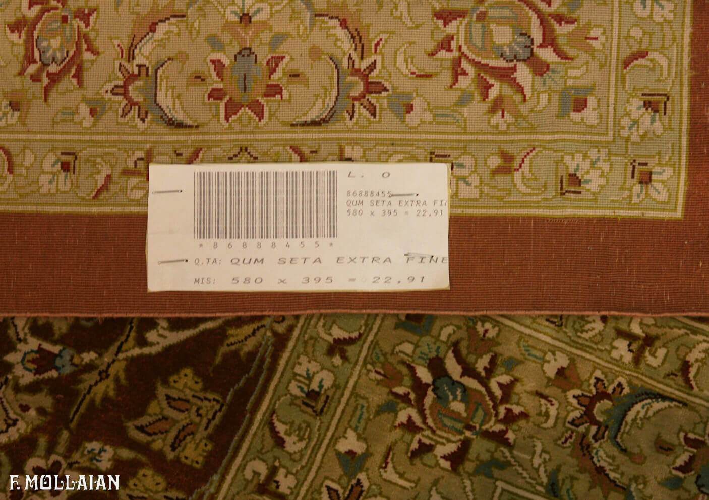 Silk Carpet Extra Fine Signed Qum, Persia (585×393 cm)