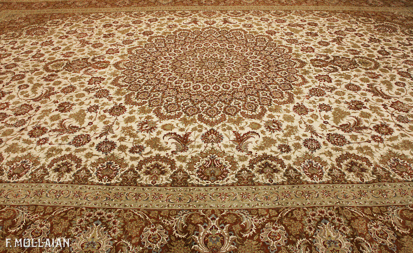 Silk Carpet Extra Fine Signed Qum, Persia (585×393 cm)