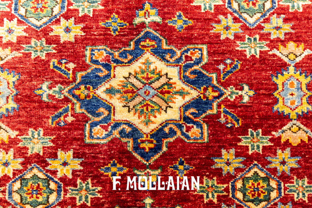 Uzbek Royal Rug Red Field (101x101 cm)