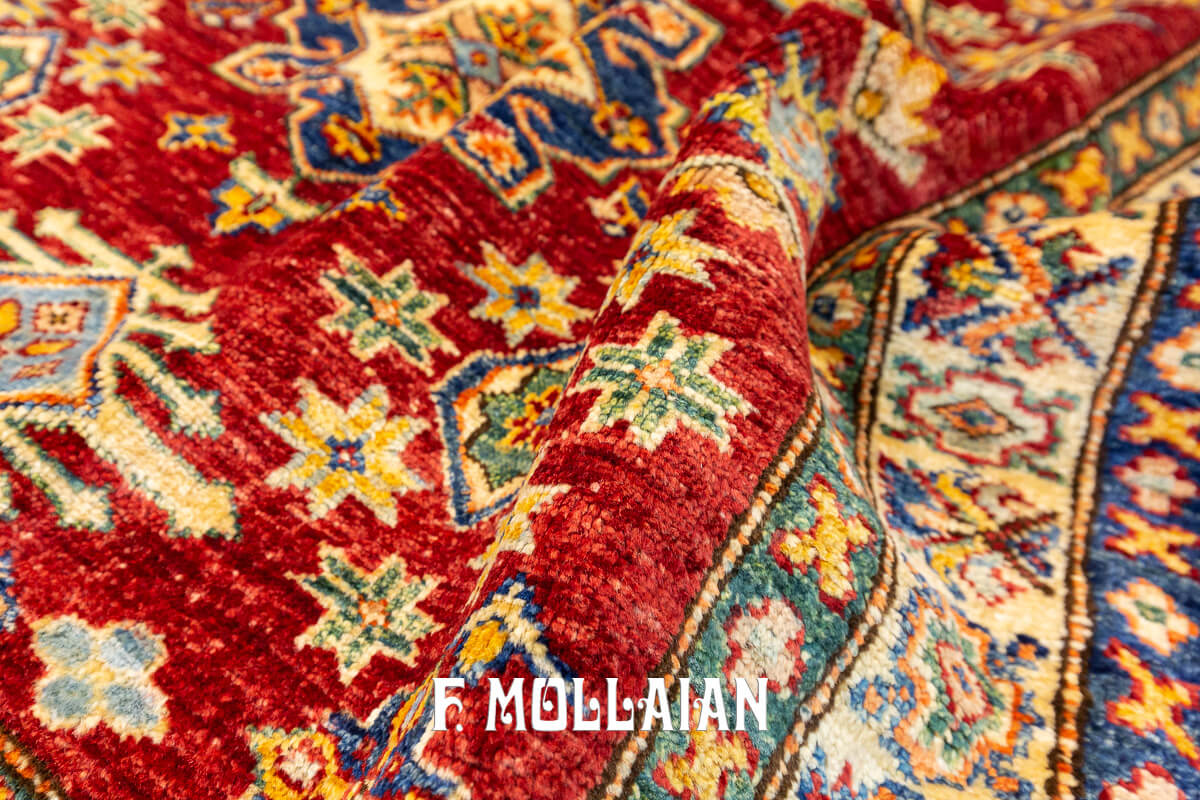 Uzbek Royal Rug Red Field (101x101 cm)
