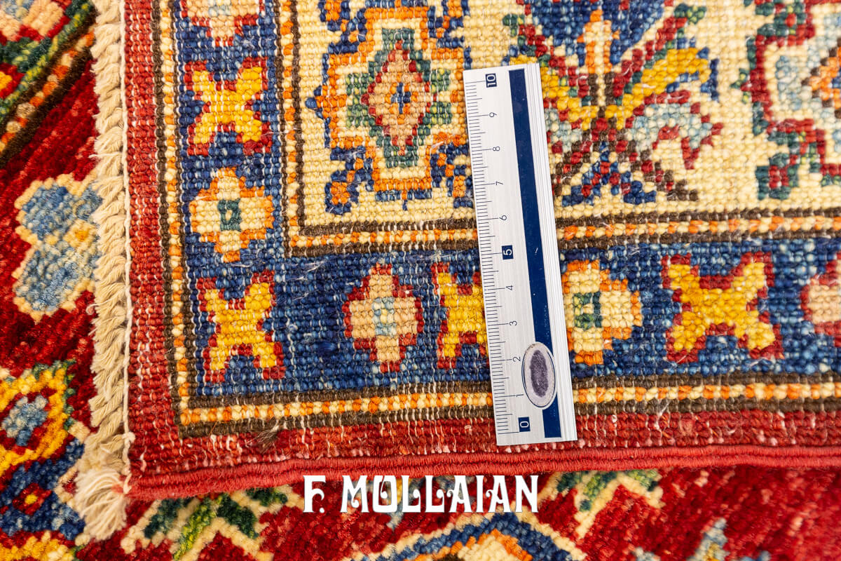 Uzbek Royal Rug Red Field (101x101 cm)