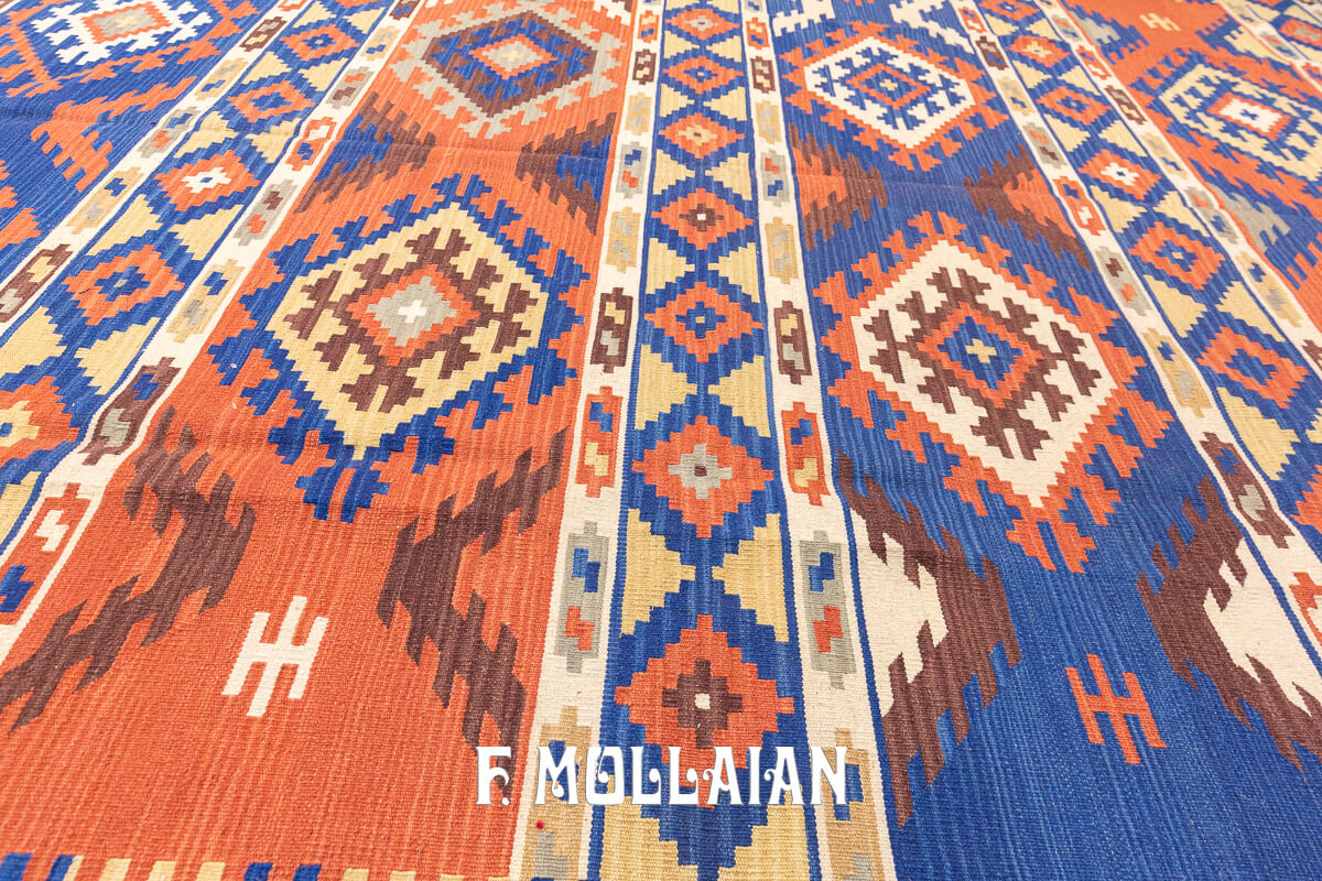 Kilim Rug Geometric Design (355×262 cm)