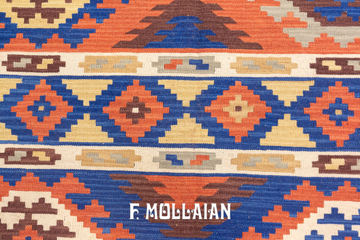 Kilim Rug Geometric Design (355×262 cm)