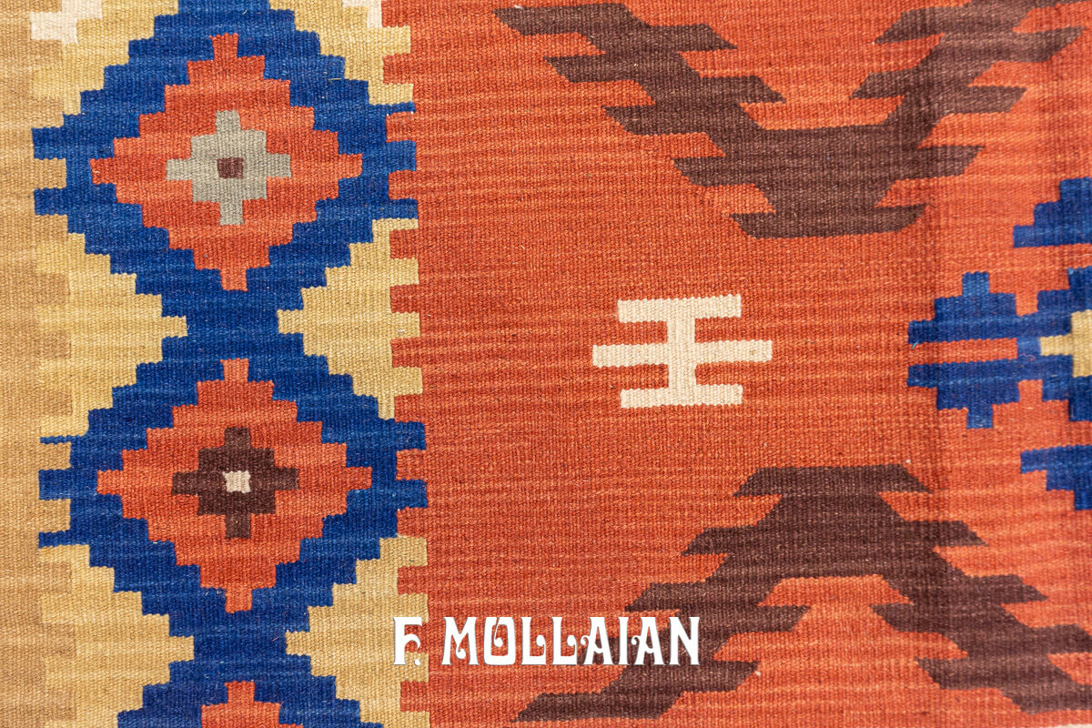Kilim Rug Geometric Design (355×262 cm)