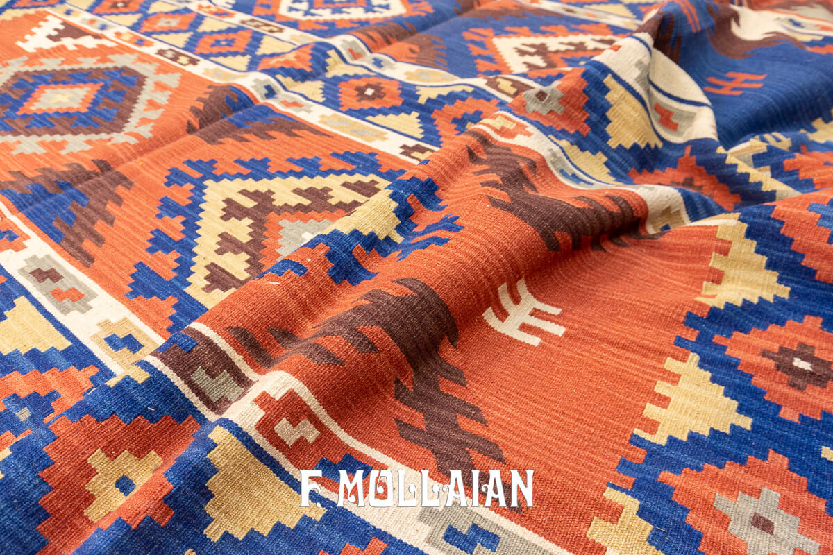 Kilim Rug Geometric Design (355×262 cm)