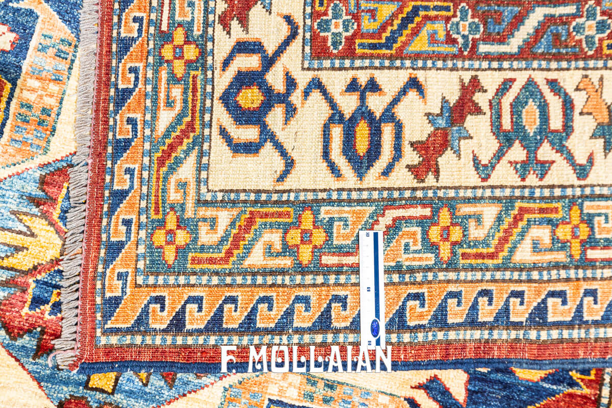 Uzbek Rug Royal Calaberd Design Red Color Field (195×168 cm)