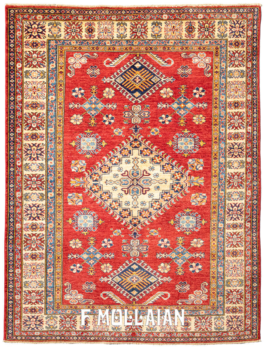 Tappeto Uzbek Royal Color Rosso (191×148 cm)