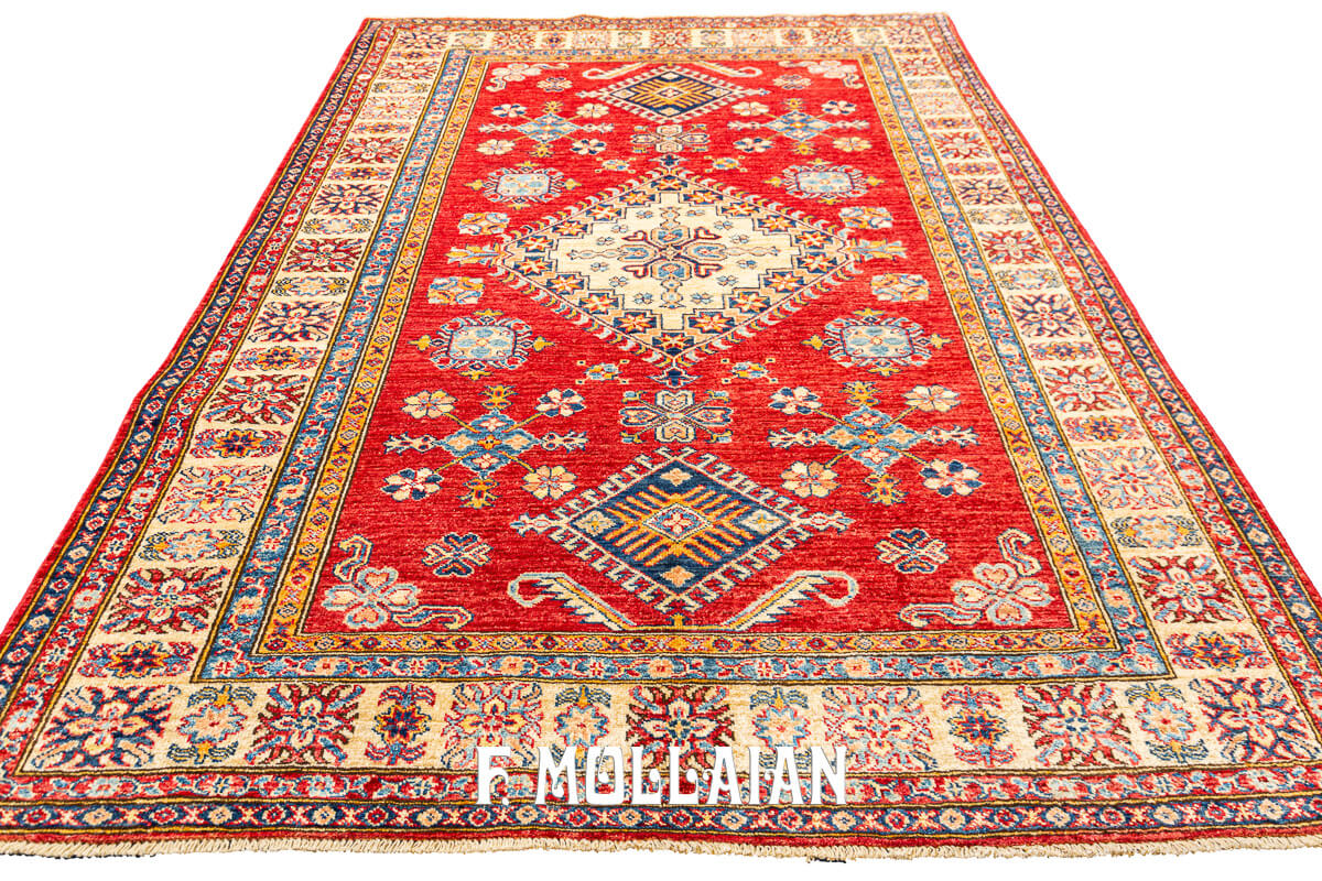 Tappeto Uzbek Royal Color Rosso (191×148 cm)