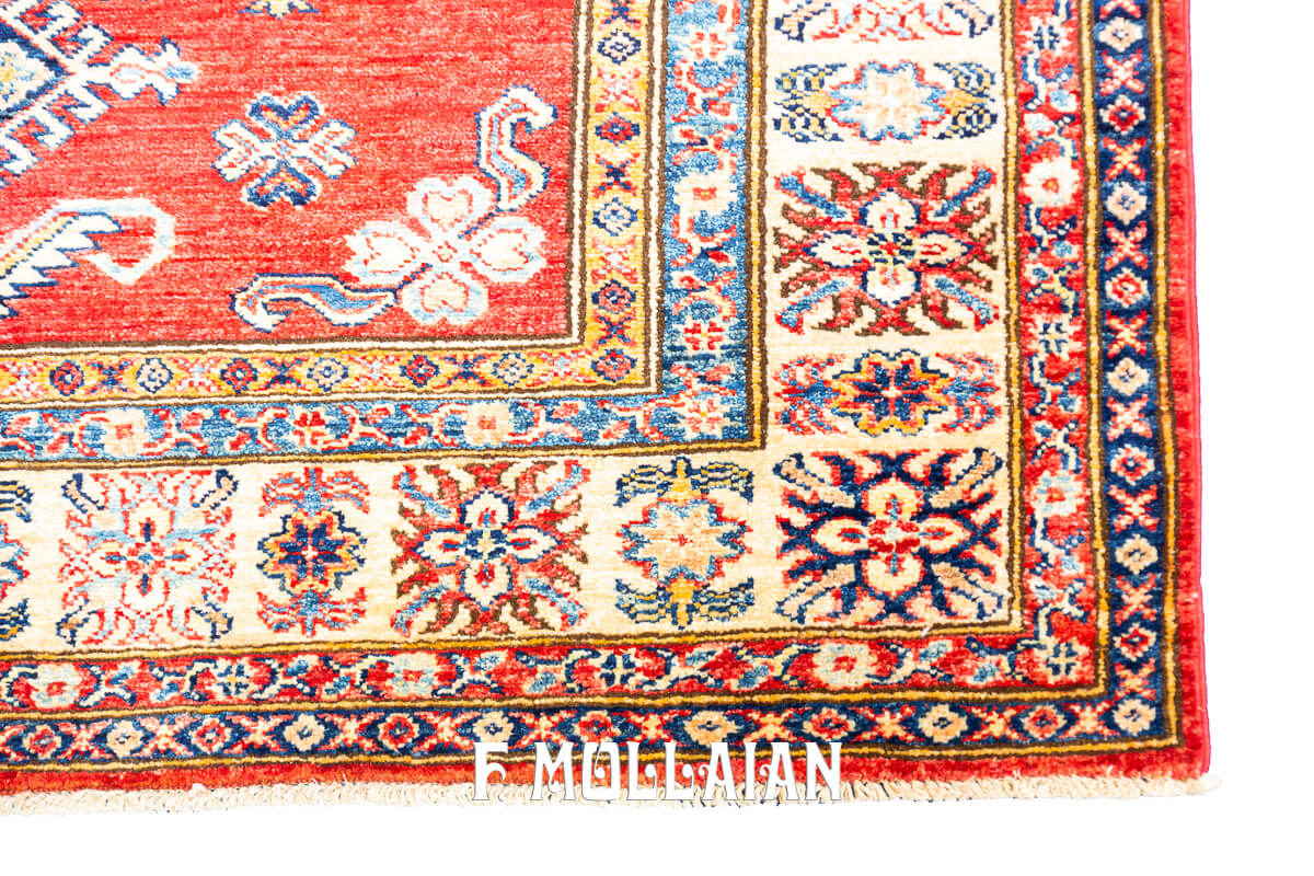 Tappeto Uzbek Royal Color Rosso (191×148 cm)
