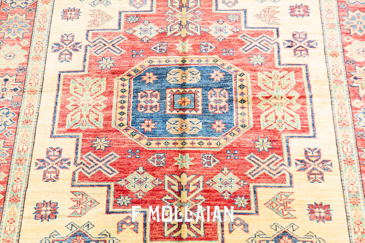 Tappeto Uzbek Royal Disegno Geometrico Color Beige (192×146 cm)