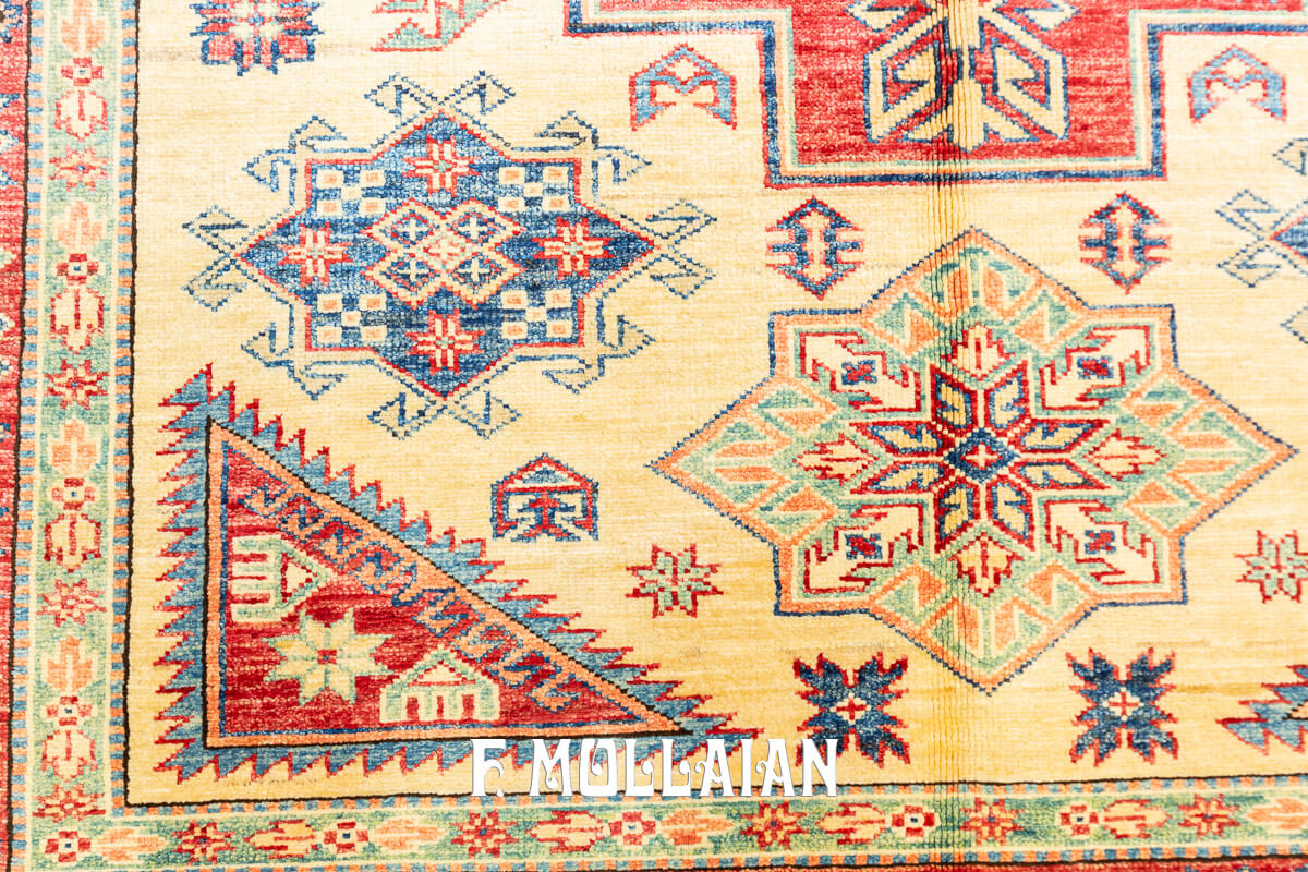 Tappeto Uzbek Royal Disegno Geometrico Color Beige (192×146 cm)