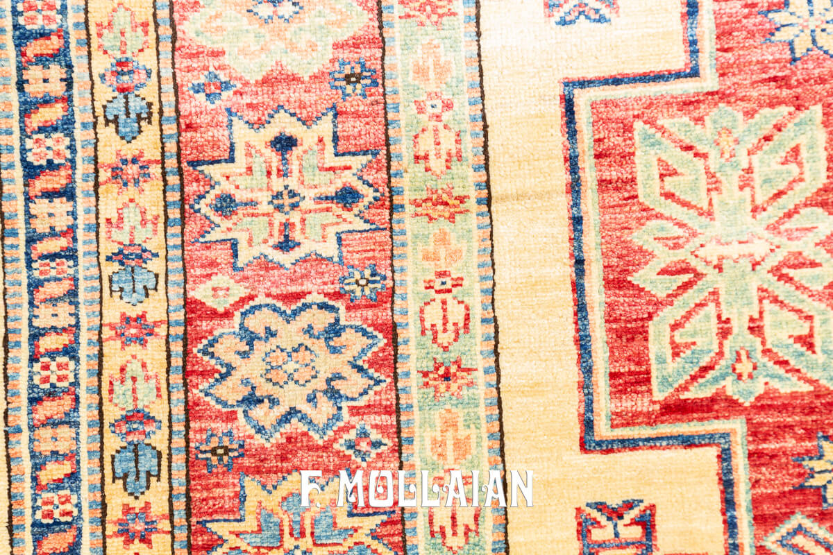 Tappeto Uzbek Royal Disegno Geometrico Color Beige (192×146 cm)