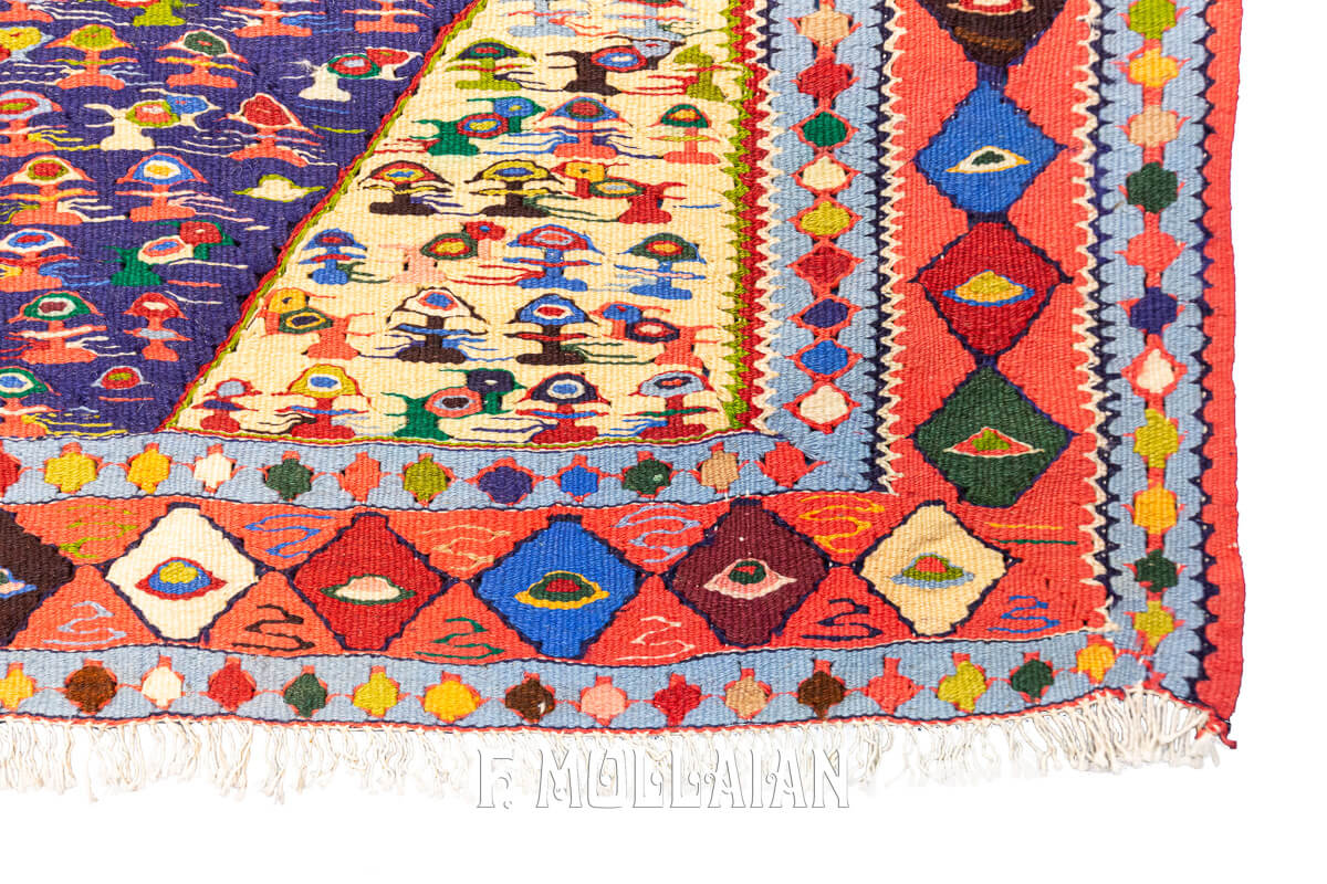 Kilim Senneh Rug Apricot Color (300×195 cm)