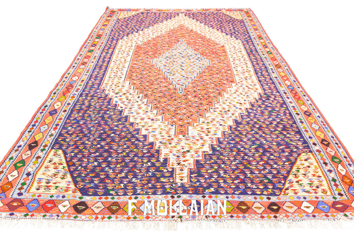 Kilim Senneh Rug Apricot Color (300×195 cm)
