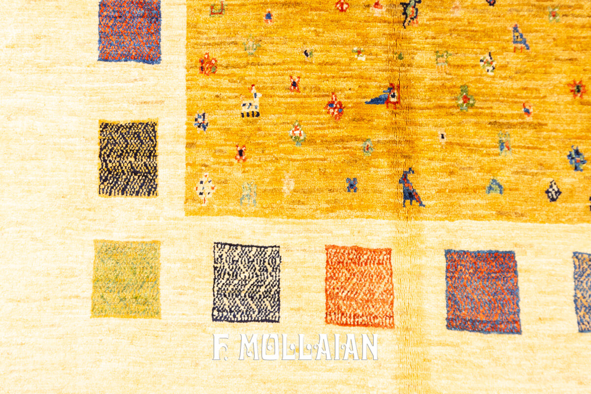 Tappeto Gabbeh Royal Color Giallo (240×171 cm)