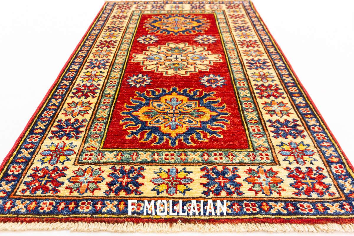 Tappeto Scendiletto Color Rosso Usbek Royal Coppia (96×61 cm)