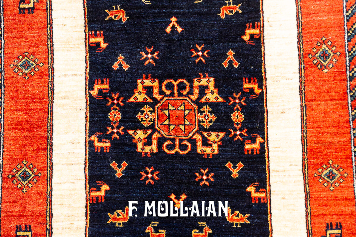 Persian Rug Kashkuli Sherkat White Field (166×107 cm)