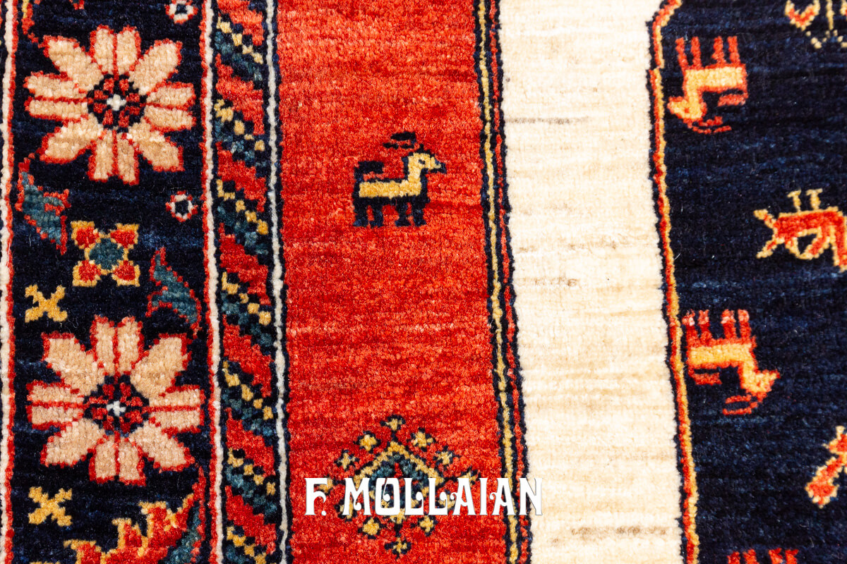 Persian Rug Kashkuli Sherkat White Field (166×107 cm)