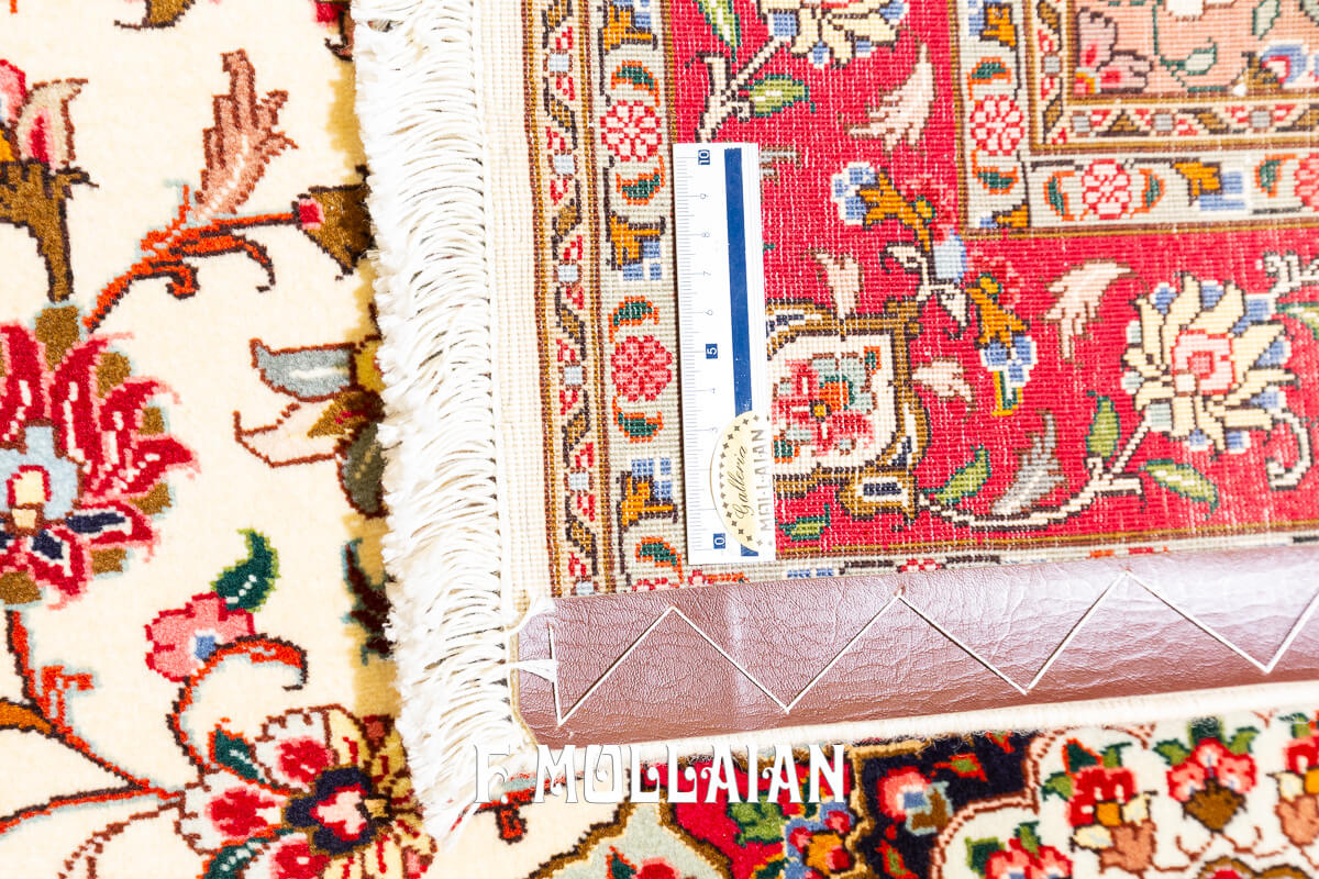 Tabriz 60 Rug White Color Field (151×104 cm)
