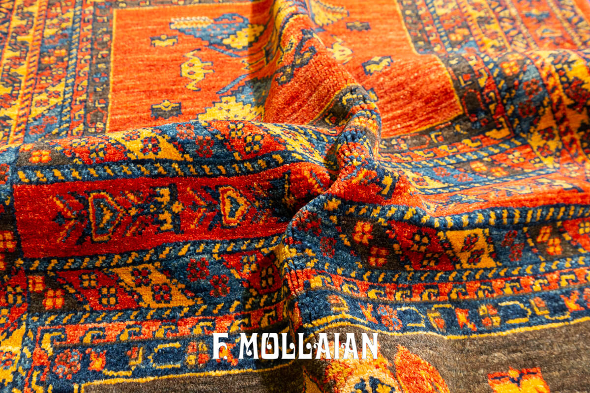 Tappeto Persiano Kashkuli Sherkat Arrancione (150×109 cm)